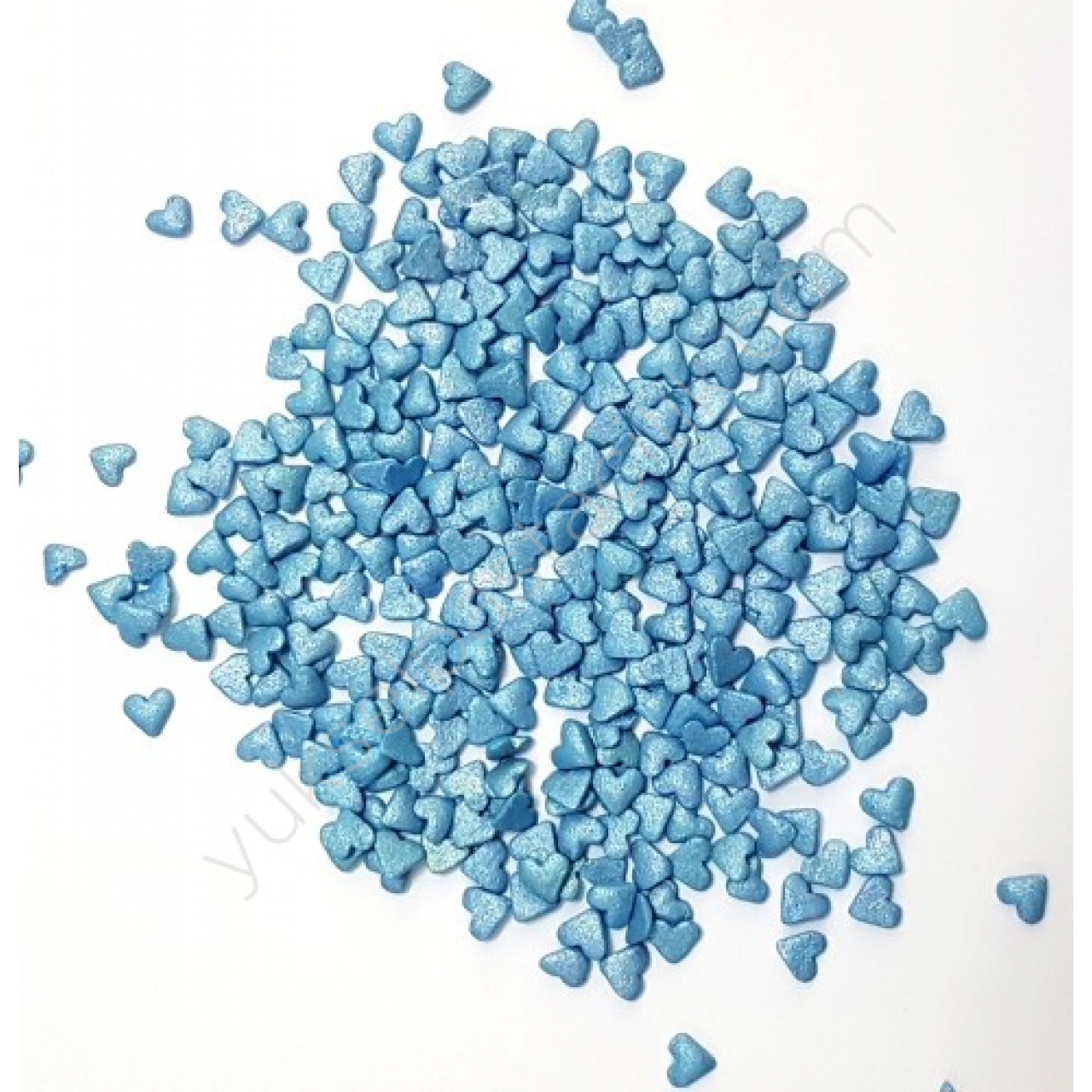Mini Mavi Soft Kalp Sprinkles Şeker