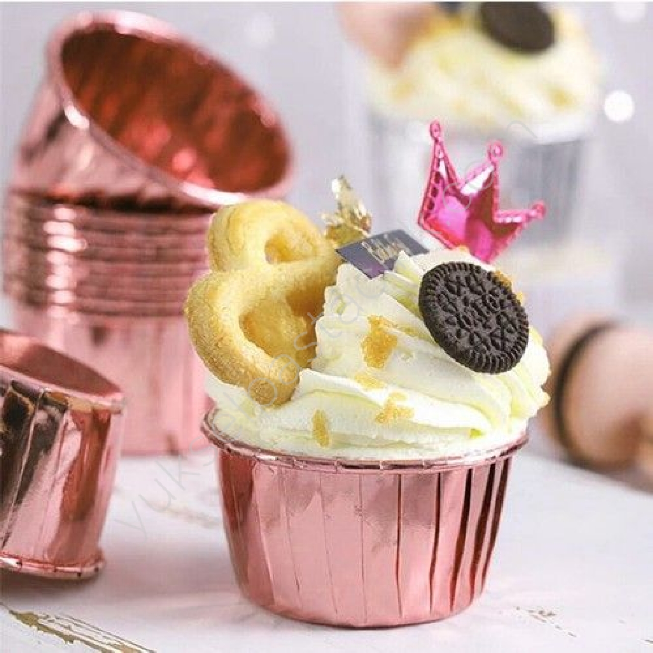 Rose Muffin Kek Kapsül 25 Adet     