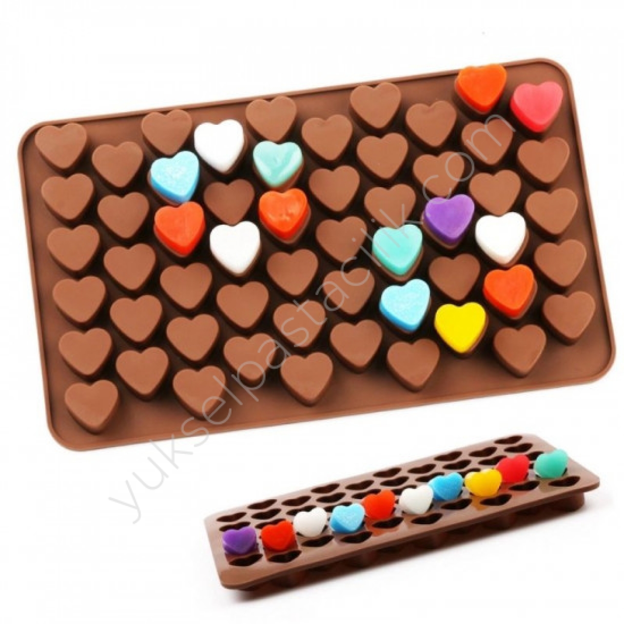 Silikon Çikolata Kalıbı Mini Kalpler