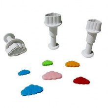 Basmalı Bulut Kalıbı Mini 3'Lü Set