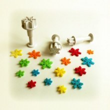 Basmalı Kar Tanesi Kalıp Mini 3 lü Set
