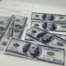 Dolar resimli yenilebilir pasta kurabiye süsü 12 Adet