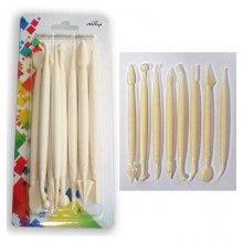Marzipan İşleme Seti Kemik Beyaz 8 Parça