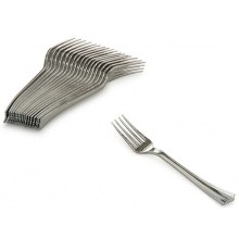 Metal Görünümlü Plastik Çatal 18 Li Paket 17 Cm 