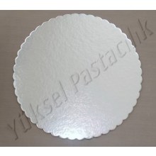 Pasta Altlığı Gümüş 18 Cm 10 Adet
