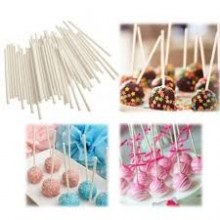 Plastik Lolipop Cakepops Çubukları 100 lü Paket 30 Cm