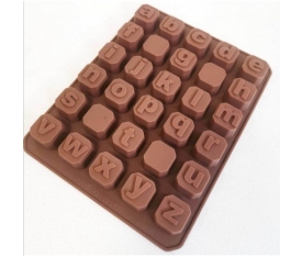 Silikon Çikolata Kalıbı Küçük Alfabe