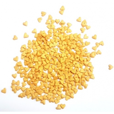 Mini Altın Soft Kalp Sprinkles Şeker