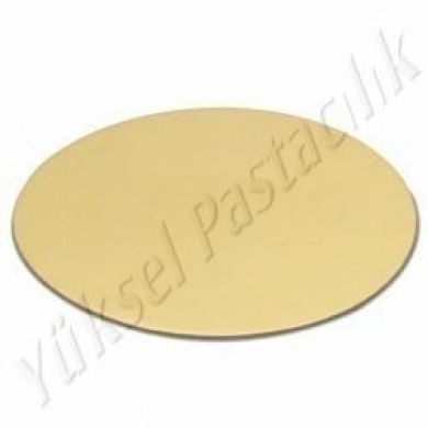 Pasta Altlığı Gold Düz Kenarlı 18 Cm 10 Adet